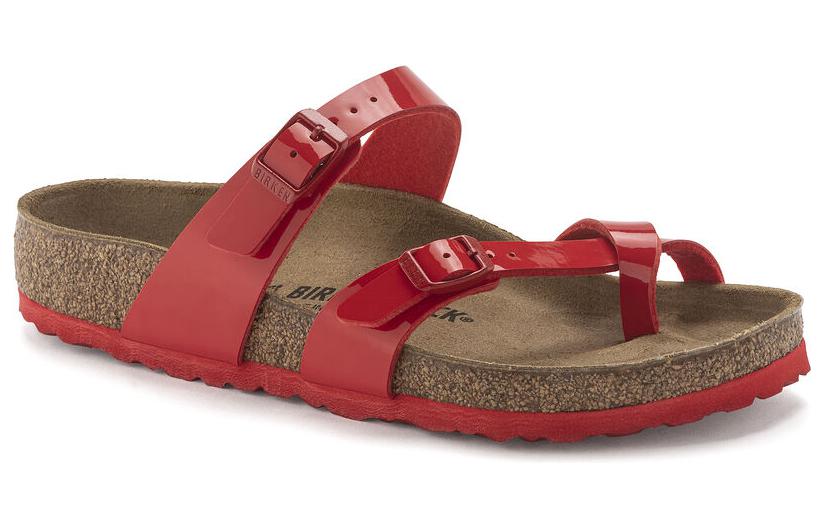 (W) Birkenstock Arizona 'Red CMFT Buckle Slide' 圖 2
