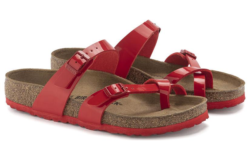 (W) Birkenstock Arizona 'Red CMFT Buckle Slide' 圖 3