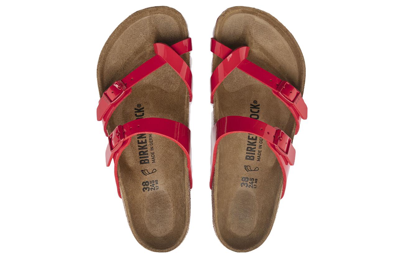 (W) Birkenstock Arizona 'Red CMFT Buckle Slide' 圖 4