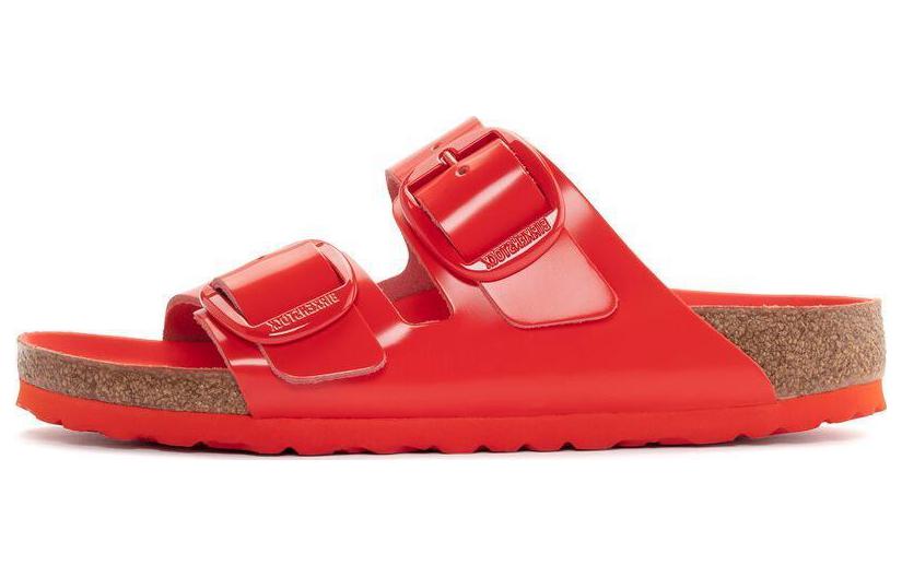 (W) Birkenstock Arizona 'Red Soft Footbed'