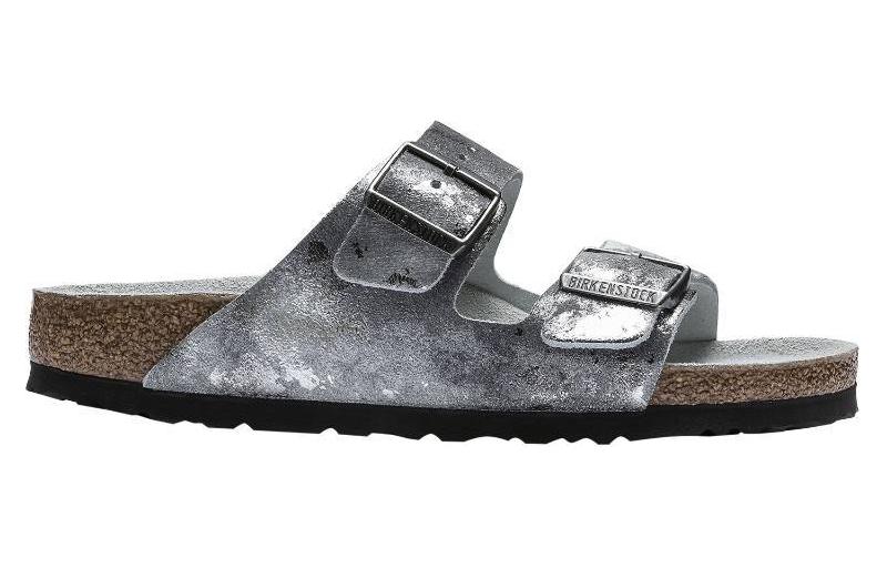 Order (W) Birkenstock Arizona 'Kulit Beludru Perak' 1017414