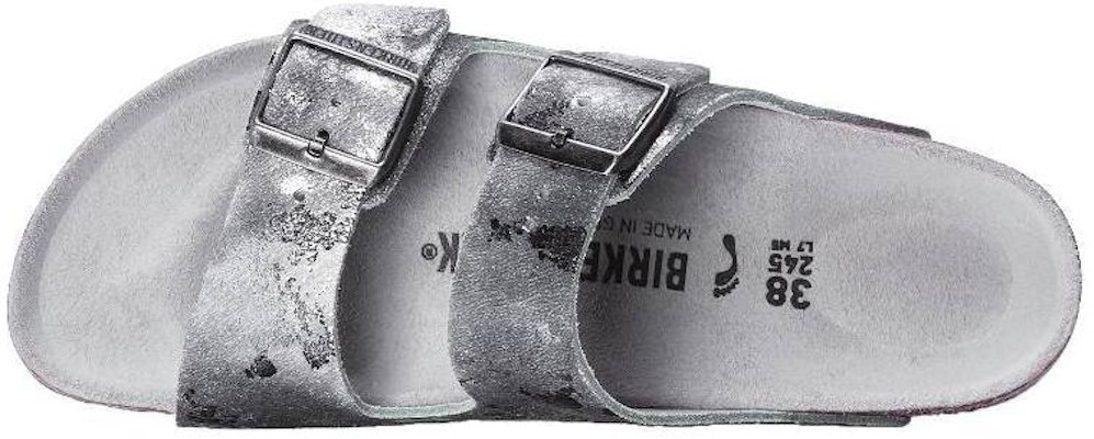 (W) Birkenstock Arizona 'Kulit Beludru Perak' 1017414 Shop (W) Birkenstock Arizona 'Kulit Beludru Perak' 1017414