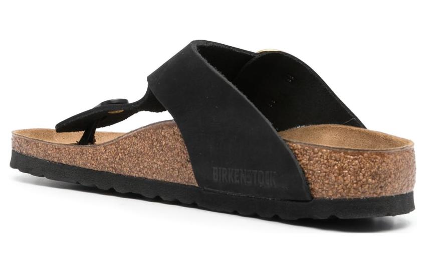 Lookbook (W) 勃肯 Arizona 简约黑色皮革拖鞋 1024107