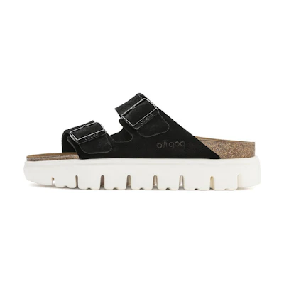 (W) Birkenstock Arizona 'Soft Black Narrow'