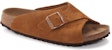 (W) Birkenstock Arizona 'Soft Brown Suede Narrow' Coklat Lembut Narrow. 1023862