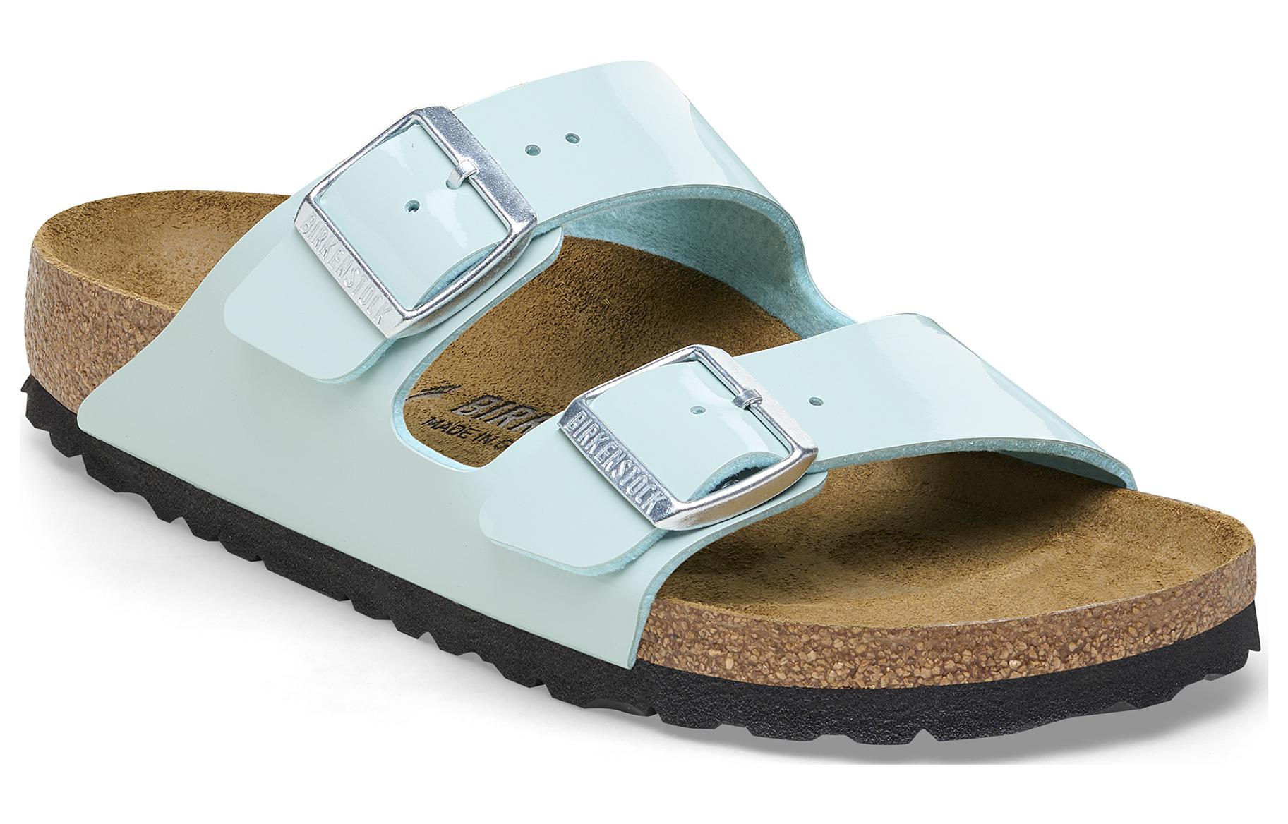 Order (Women) Birkenstock Arizona 'Soft Footbed Buckle Slide - Teal Regular' 1026934