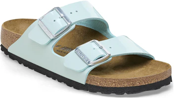 Order (Women) Birkenstock Arizona 'Soft Footbed Buckle Slide - Teal Regular' 1026934