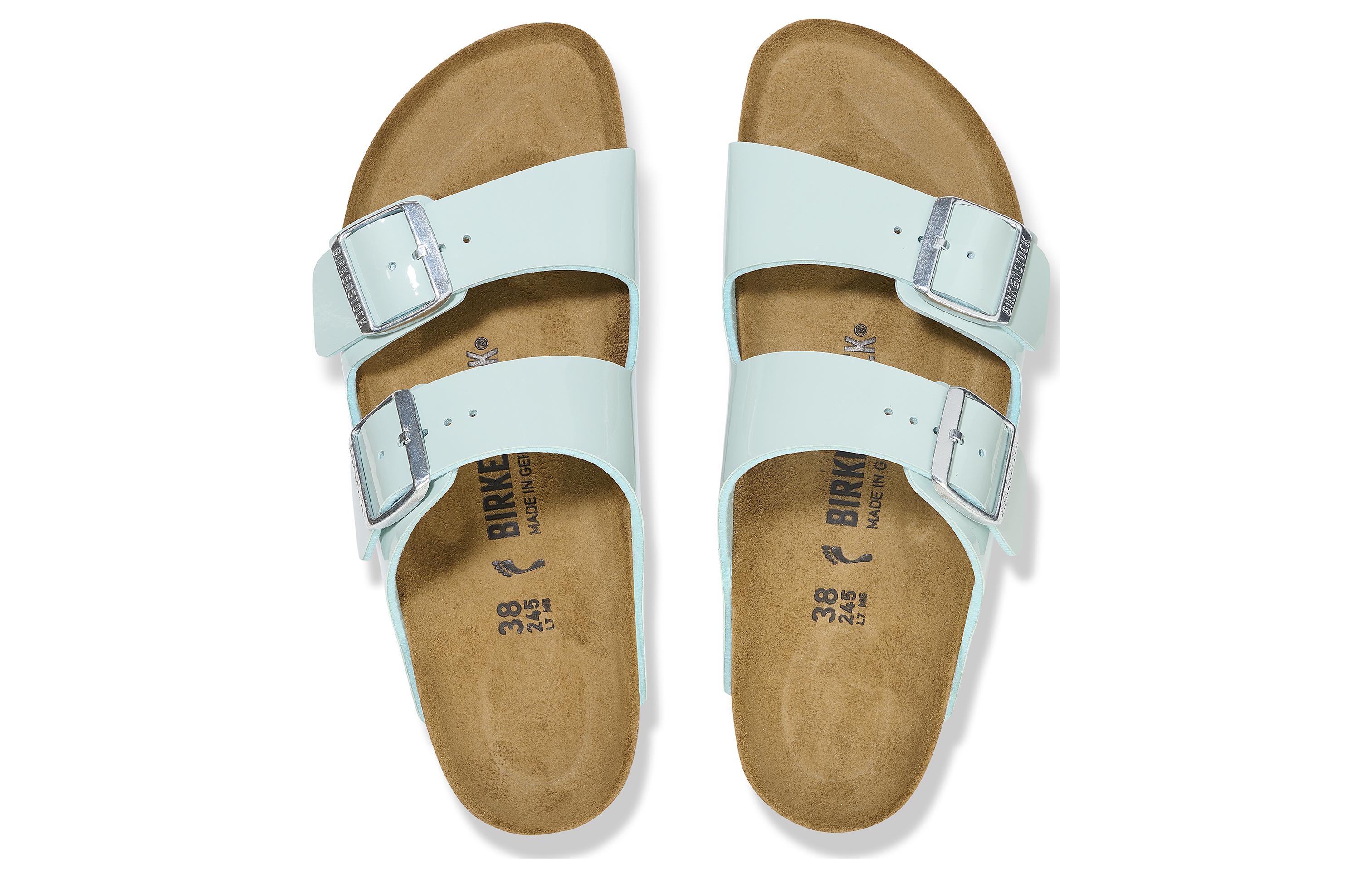 Shop (Women) Birkenstock Arizona 'Soft Footbed Buckle Slide - Teal Regular' 1026934