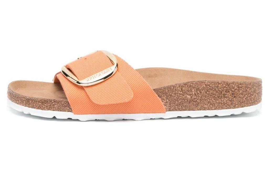 (Women) Birkenstock Arizona 'Soft Footbed Suede with Metal Buckle Orange' 1025532