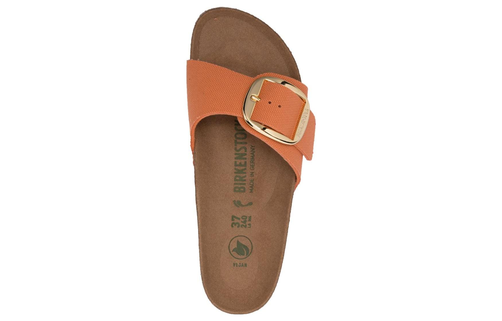 Shop (W) Birkenstock Arizona ''Plantare Morbido in Suede con Fibbia in Metallo Arancione'' 1025532