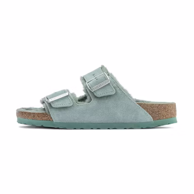 (W) Birkenstock Arizona 'Soft Green Narrow'