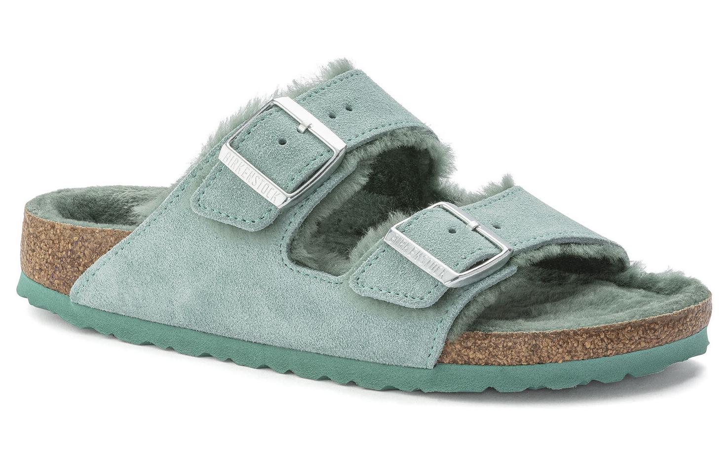 (W) Birkenstock Arizona 'Soft Green Narrow' 圖 2