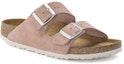Order (W) Birkenstock Arizona窄版粉色粘土绒面软床凉鞋 1023321