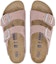 Shop (W) Birkenstock Arizona窄版粉色粘土绒面软床凉鞋 1023321