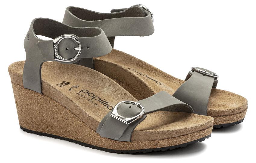 Order (Women) Birkenstock Arizona 'Suede Gray Narrow' 1022835
