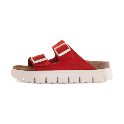 (W) Birkenstock Arizona 'Trendy Red Velvet Narrow Edition'