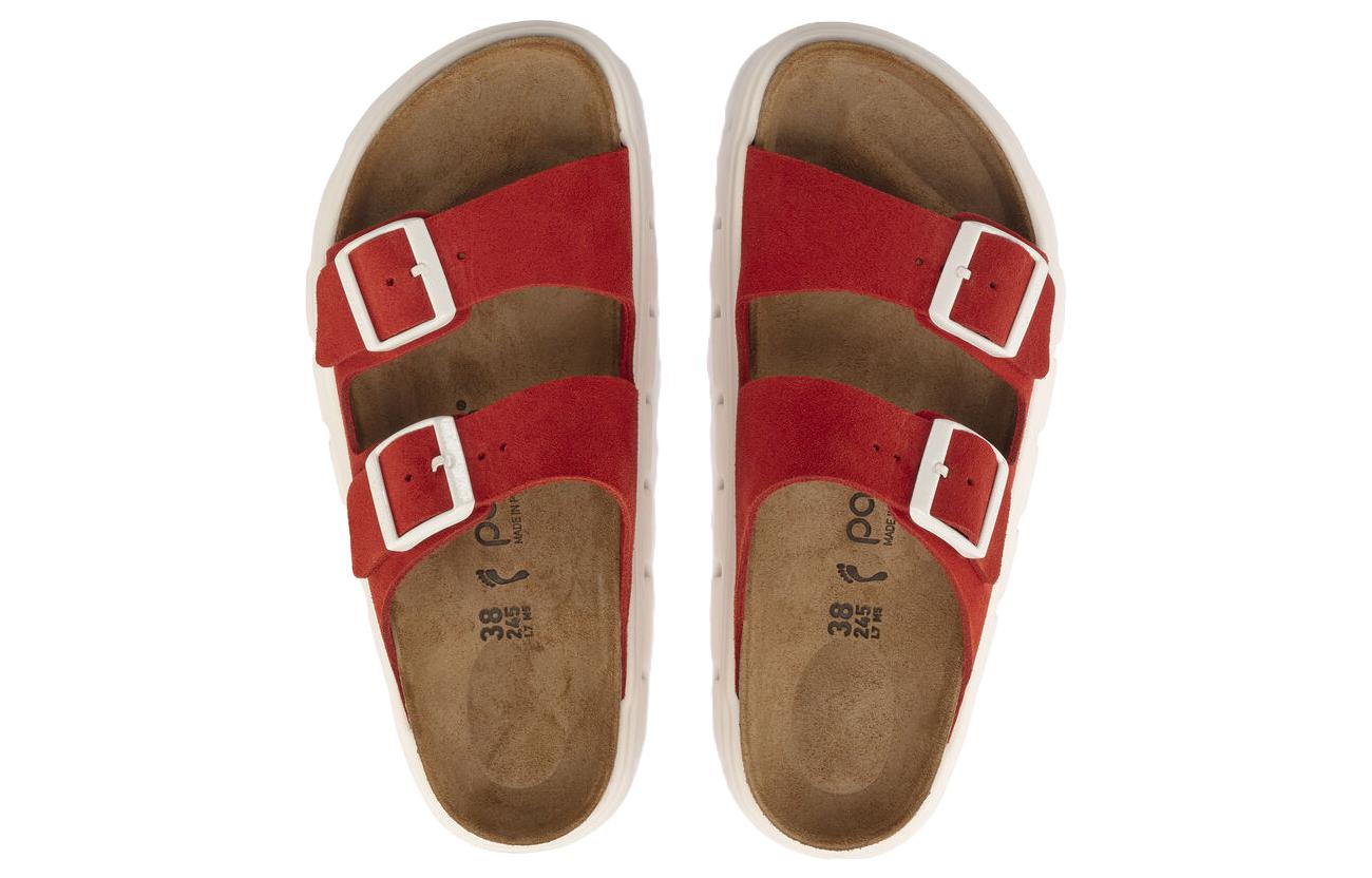 (W) Birkenstock Arizona 'Trendy Red Velvet Narrow Edition' 圖 2