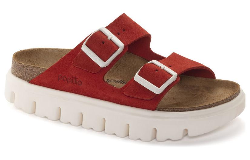 (W) Birkenstock Arizona 'Trendy Red Velvet Narrow Edition' 圖 3