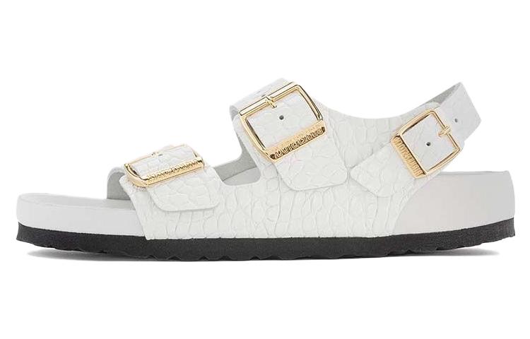 (W) Birkenstock Arizona 'White CMFT Buckle'