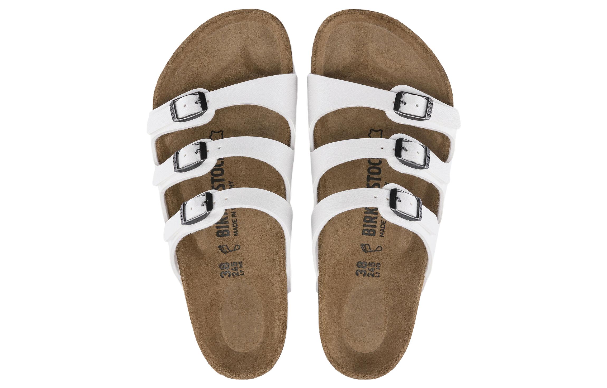 (W) Birkenstock Arizona 'White Leather' 圖 5