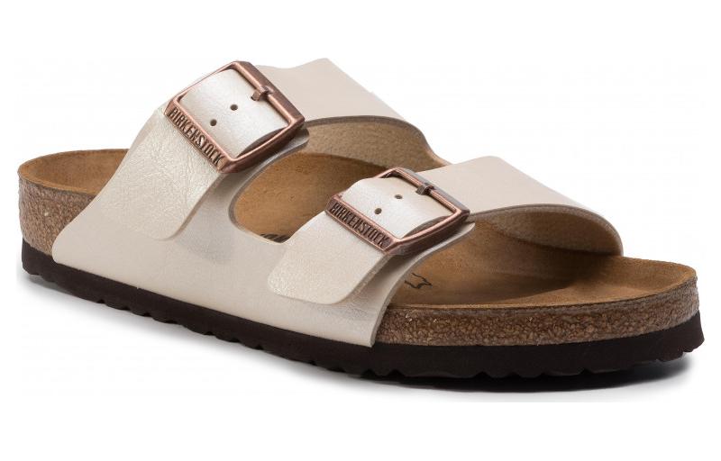 (W) Birkenstock Arizona 'White Leather CMFT Flat' 圖 3