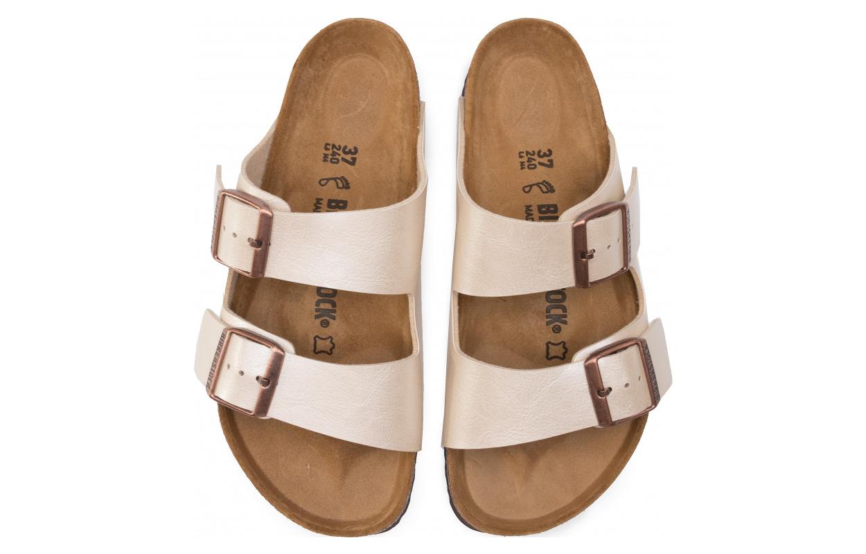(W) Birkenstock Arizona 'White Leather CMFT Flat' 圖 5