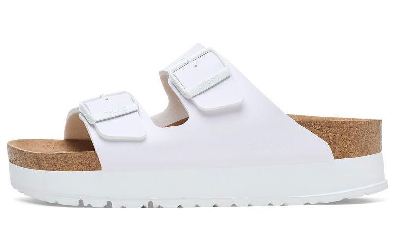 (W) Birkenstock Arizona 'White Narrow Fit'