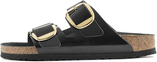 (Women) Birkenstock Arizona Big Buckle Natural Patent Leather Narrow 'Black' 1021471/1021476 (Women) Birkenstock Arizona Big Buckle Natural Patent Leather Narrow 'Black' 1021471/1021476