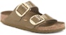 (W) Sandal Birkenstock Arizona Big Buckle Kulit Asli Hijau Berkilat Narrow Fit. 1024257