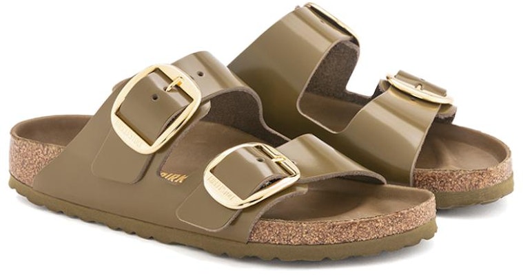(W) Sandal Birkenstock Arizona Big Buckle Kulit Asli Hijau Berkilat Narrow Fit. 1024257 Lookbook (W) Sandal Birkenstock Arizona Big Buckle Kulit Asli Hijau Berkilat Narrow Fit. 1024257