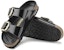 (W) Birkenstock Arizona Big Buckle Kulit Hitam Emas Patent 1021471/1021476