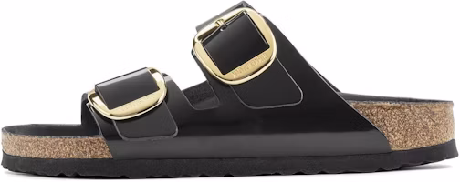 (Women) Birkenstock Arizona Big Buckle Natural Patent Leather Narrow 'Black' 1021471/1021476 (Women) Birkenstock Arizona Big Buckle Natural Patent Leather Narrow 'Black' 1021471/1021476