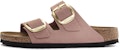 (W) Sandal Birkenstock Arizona Big Buckle Kulit Nubuck Narrow Fit 'Old Rose' 1024074