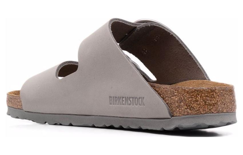 Lookbook (Women) Birkenstock Arizona Big Buckle Nubuck Leather Narrow Fit 'Dove Gray' 1022154