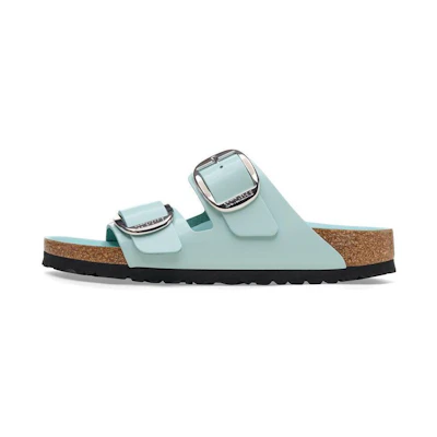 (W) Birkenstock Arizona Big Buckle Nubuk Leather Narrow Fit 'Teal'