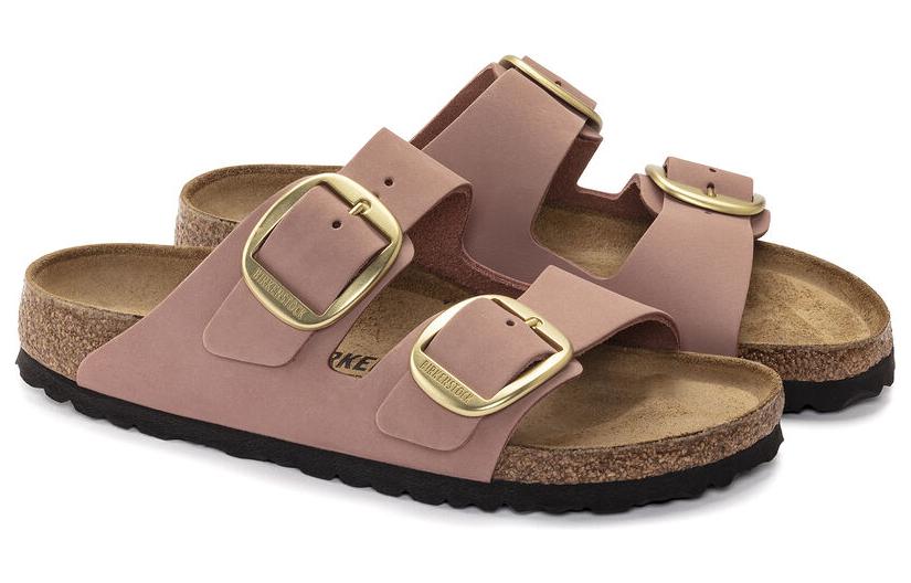 (W) Birkenstock Arizona Big Buckle Nubuk Leather 'Old Rose' 圖 2