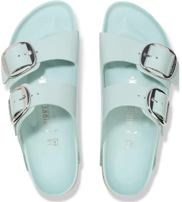 Birkenstock 皮革 舒適圓頭 百搭增高 厚底 一字拖鞋 女款 青色 窄版 Shop Birkenstock 皮革 舒適圓頭 百搭增高 厚底 一字拖鞋 女款 青色 窄版