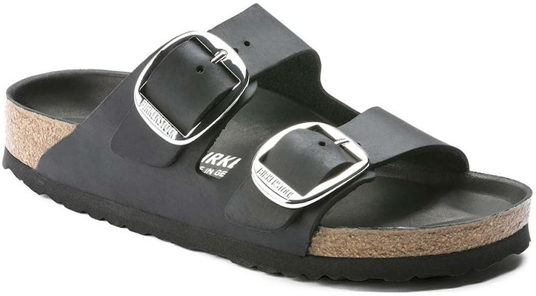(W) Birkenstock Arizona Grande Boucle Cuir Huilé Étroit ''Noir'' 1011075 Lookbook (W) Birkenstock Arizona Grande Boucle Cuir Huilé Étroit ''Noir'' 1011075