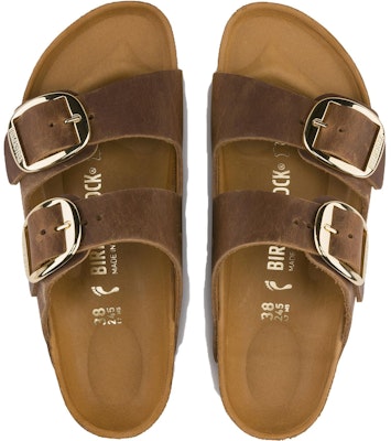 Birkenstock 皮革 舒適休閒 一字拖鞋 女款 棕褐色 常規 Shop Birkenstock 皮革 舒適休閒 一字拖鞋 女款 棕褐色 常規