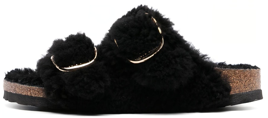 (Women) Birkenstock Arizona Big Buckle Shearling Narrow Fit 'Black Gold' 1025920 Buy (Women) Birkenstock Arizona Big Buckle Shearling Narrow Fit 'Black Gold' 1025920