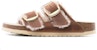 (W) Birkenstock Arizona Big Buckle Shearling Kulit Oiled Narrow Fit 'Cognac' 1025441