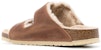 (W) Birkenstock Arizona Big Buckle Shearling Kulit Oiled Narrow Fit 'Cognac' 1025441