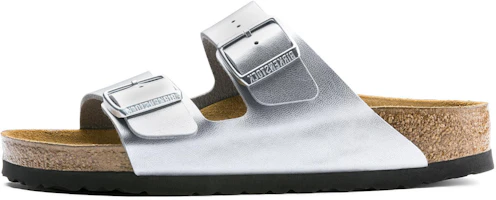 (Women) Birkenstock Arizona Birko-Flor 'Silver' 1012282 (Women) Birkenstock Arizona Birko-Flor 'Silver' 1012282