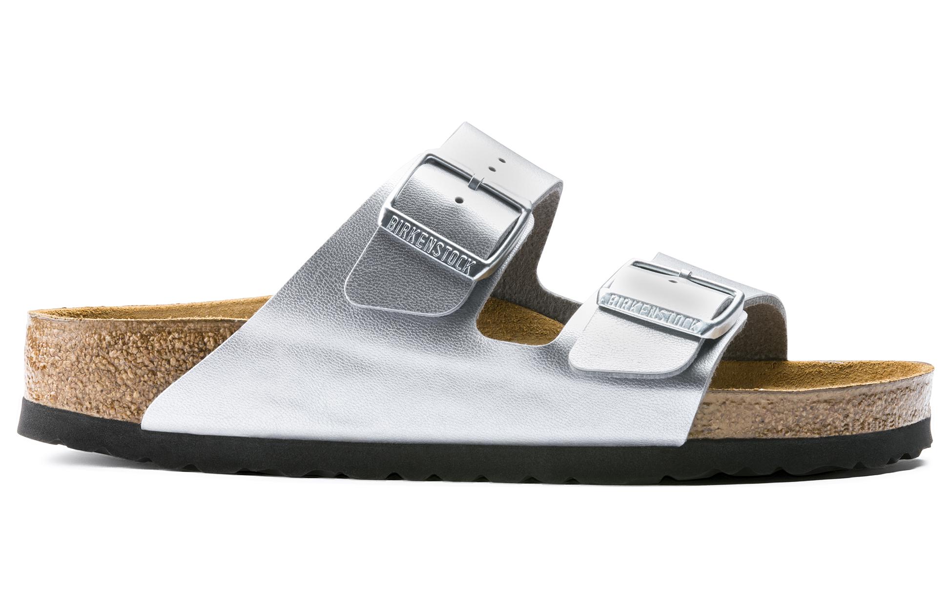 Order (W) Birkenstock 亚利桑那款 Birko-Flor '银色' 1012282