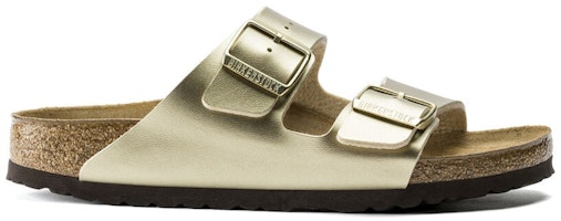 (Women) Birkenstock Arizona Birko-Flor Gold 1016110/1016111 (Women) Birkenstock Arizona Birko-Flor Gold 1016110/1016111