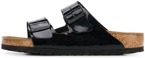 (Women) Birkenstock Arizona Birko-Flor Patent Black 1005291 (Women) Birkenstock Arizona Birko-Flor Patent Black 1005291