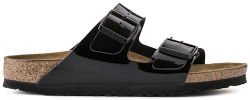 (Women) Birkenstock Arizona Birko-Flor Patent Black 1005291 (Women) Birkenstock Arizona Birko-Flor Patent Black 1005291