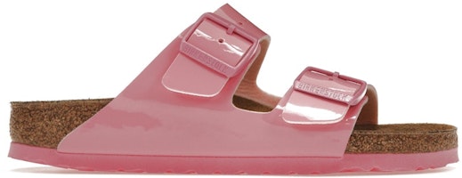 (Women) Birkenstock Arizona Birko-Flor Patent Candy Pink 1024041/1024104 (Women) Birkenstock Arizona Birko-Flor Patent Candy Pink 1024041/1024104