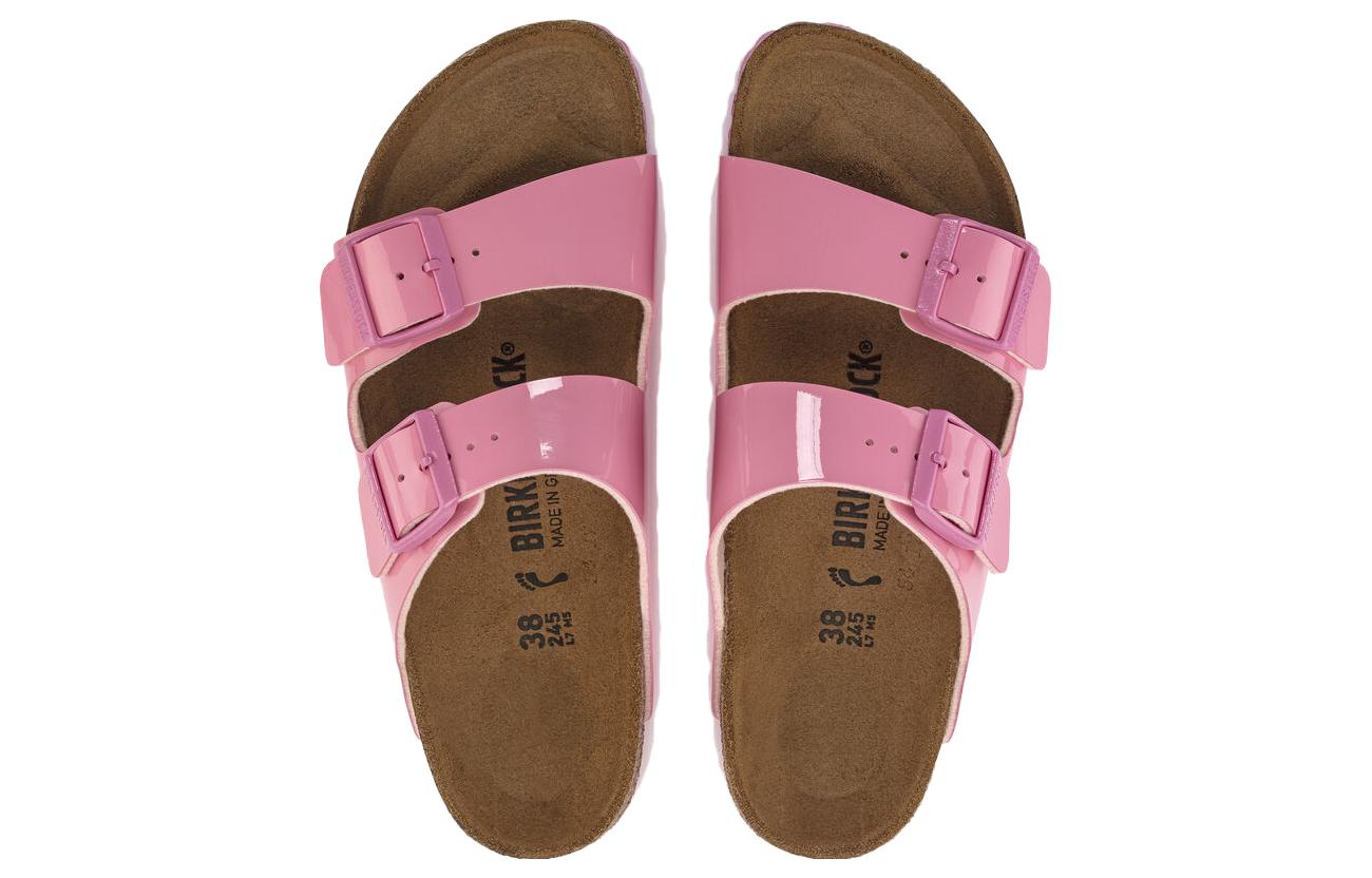 Order Birkenstock 皮革 潮流時尚 一字拖鞋 女款 粉色 常規