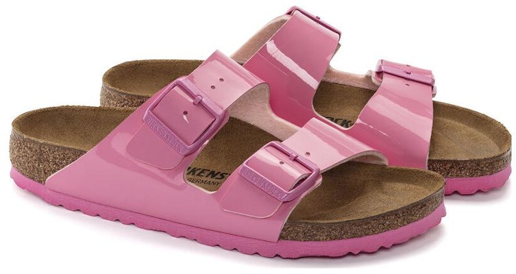 (Women) Birkenstock Arizona Birko-Flor Patent Candy Pink 1024041/1024104 Shop (Women) Birkenstock Arizona Birko-Flor Patent Candy Pink 1024041/1024104